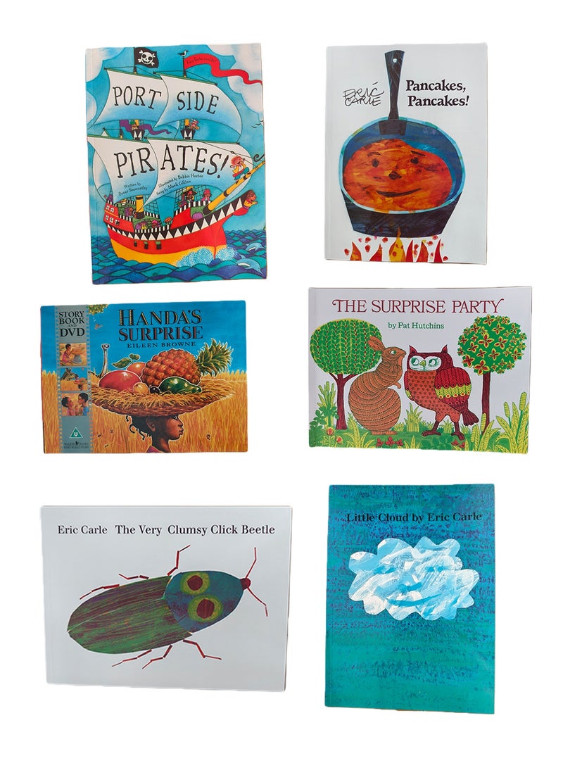 روعة 6 قطع مجموعة كتب حكايات النوم للكتابة بالألوان للأطفال كتب تطور مبكر للكتب الإنجليزية هدية مثالية - Image 1